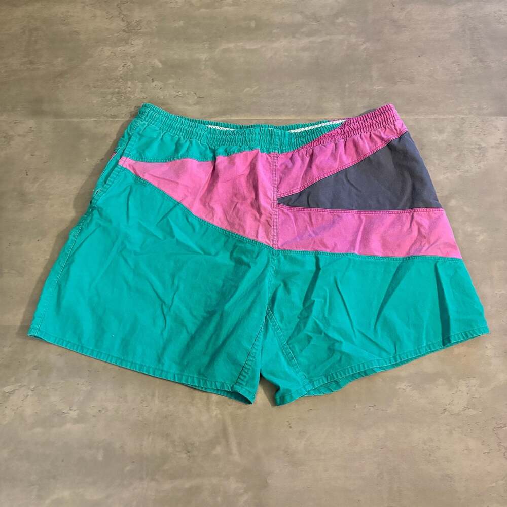 Vintage Islander Colorblock Swim Trunks Size XL